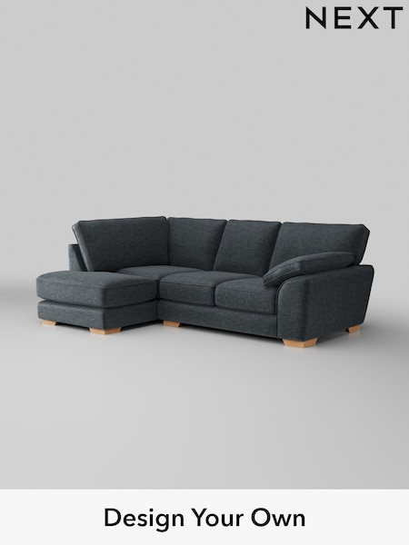 Plush Chenille/Slate Blue Stamford Grand Relaxed Sit (H36984) | £2,375