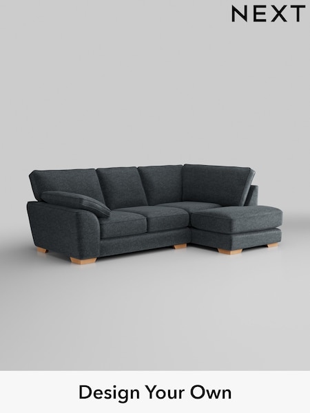 Plush Chenille/Slate Blue Stamford Grand Relaxed Sit (H36984) | £2,375