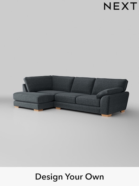 Plush Chenille/Slate Blue Stamford Grand Relaxed Sit (H36984) | £2,525