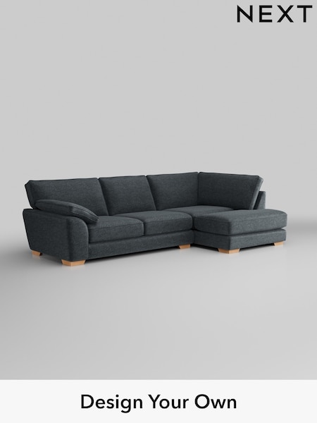 Plush Chenille/Slate Blue Stamford Grand Relaxed Sit (H36984) | £2,525