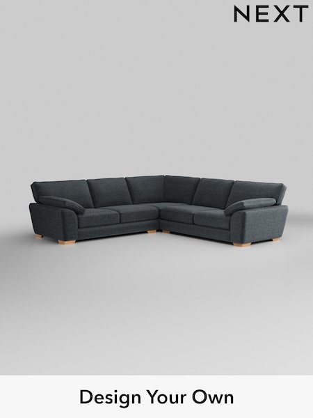 Plush Chenille/Slate Blue Stamford Grand Relaxed Sit (H36984) | £3,025