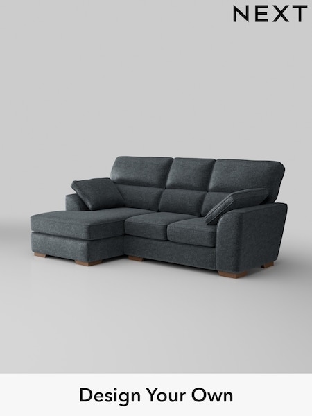 Plush Chenille/Slate Blue Stamford Highback (H36986) | £1,775