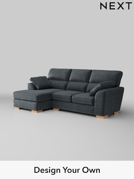 Plush Chenille/Slate Blue Stamford Highback (H36986) | £1,875