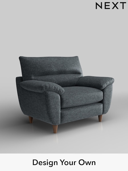 Plush Chenille/Slate Blue Elliot Highback (H36987) | £775