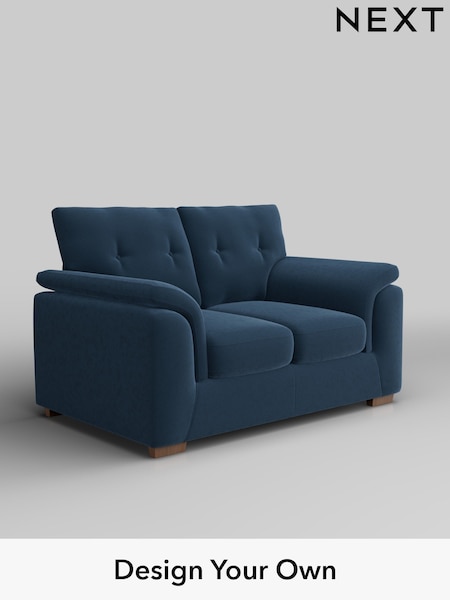 Plush Velvet Easy Clean/Airforce Blue Hayden Buttoned Back (H36991) | £1,025