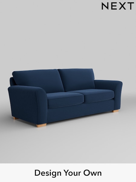 Plush Velvet Easy Clean/Airforce Blue Michigan Ii (H36994) | £1,075