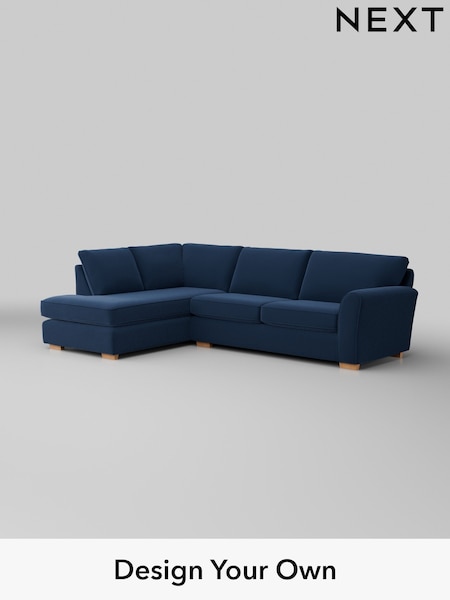 Plush Velvet Easy Clean/Airforce Blue Michigan Ii (H36994) | £1,650