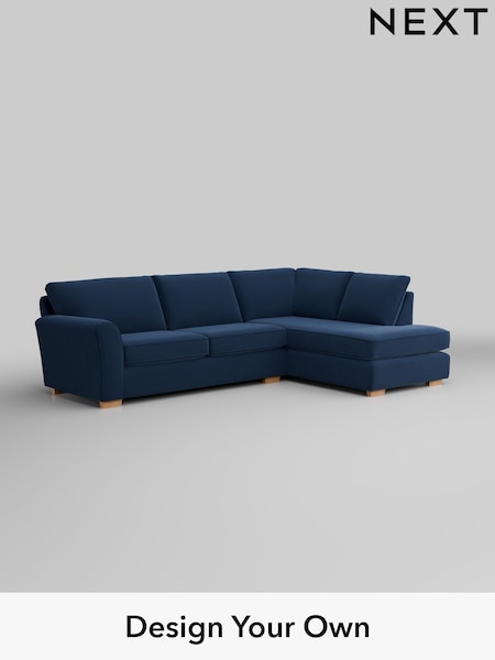 Plush Velvet Easy Clean/Airforce Blue Michigan Ii (H36994) | £1,650