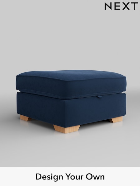 Plush Velvet Easy Clean/Airforce Blue Stamford Grand Relaxed Sit (H36997) | £499