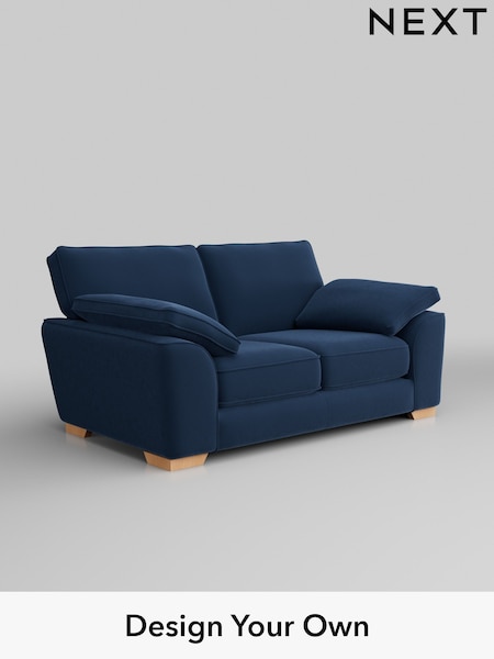 Plush Velvet Easy Clean/Airforce Blue Stamford Grand Relaxed Sit (H36997) | £1,625