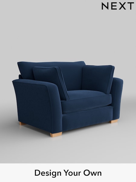 Plush Velvet Easy Clean/Airforce Blue Heath Highback (H36998) | £850