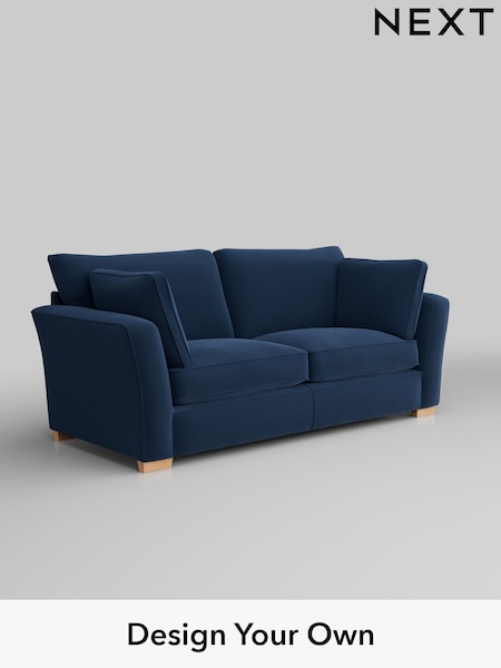 Plush Velvet Easy Clean/Airforce Blue Heath Highback (H36998) | £1,325