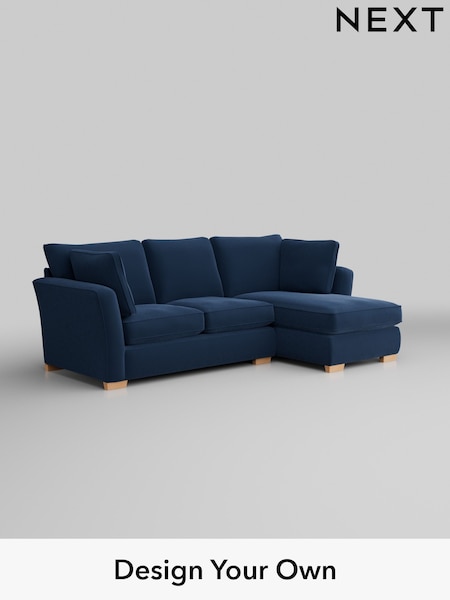 Plush Velvet Easy Clean/Airforce Blue Heath Highback (H36998) | £1,899