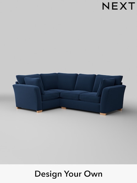 Plush Velvet Easy Clean/Airforce Blue Heath Highback (H36998) | £2,050