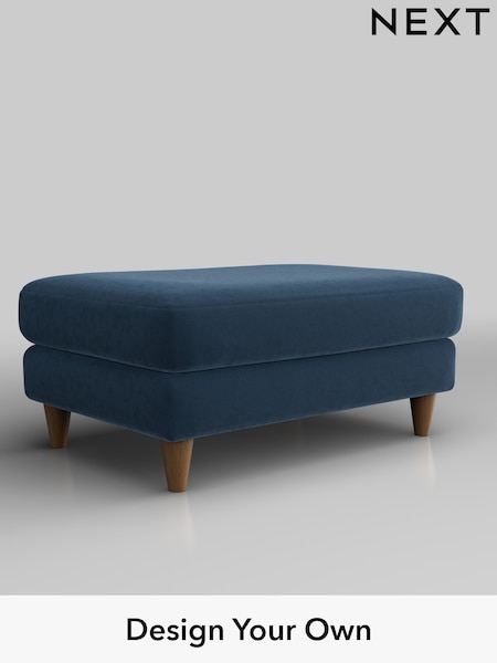 Plush Velvet Easy Clean/Airforce Blue Hartley Highback Relaxed Sit (H36999) | £425