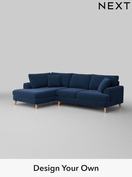 Plush Velvet Easy Clean/Airforce Blue Parker (H37000) | £2,250