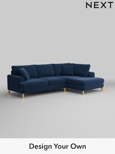Plush Velvet Easy Clean/Airforce Blue Parker (H37000) | £2,250