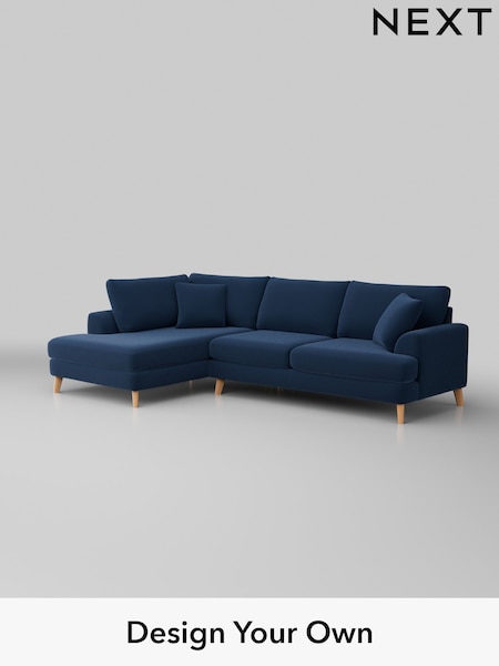 Plush Velvet Easy Clean/Airforce Blue Parker (H37000) | £2,350