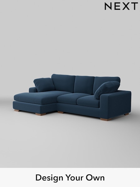 Plush Velvet Easy Clean/Airforce Blue N Premium The Snuggle Grand (H37003) | £2,675