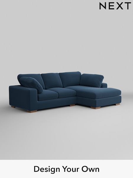 Plush Velvet Easy Clean/Airforce Blue N Premium The Snuggle Grand (H37003) | £2,650