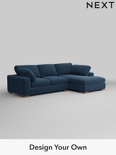 Plush Velvet Easy Clean/Airforce Blue N Premium The Snuggle Grand (H37003) | £2,750