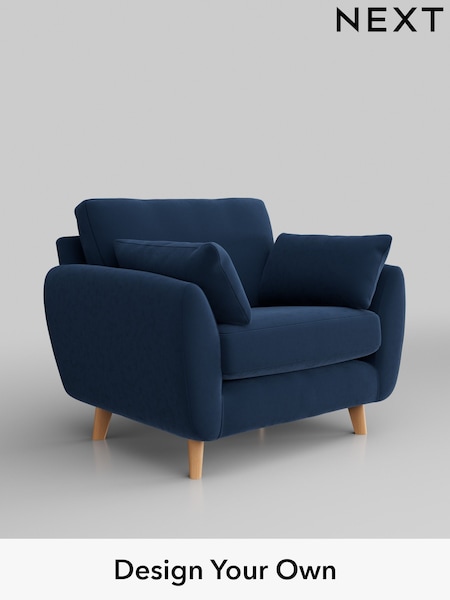 Plush Velvet Easy Clean/Airforce Blue Wilson (H37005) | £650