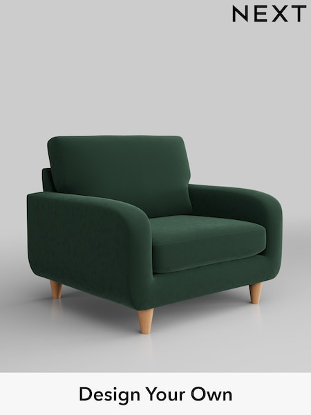 Plush Velvet Easy Clean/Bottle Green Camden (H37006) | £650
