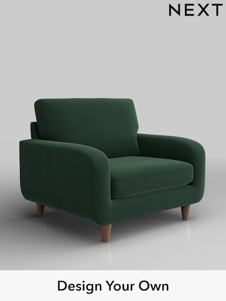 Plush Velvet Easy Clean/Bottle Green Camden (H37006) | £650