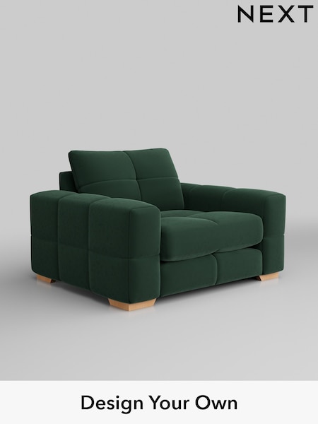 Plush Velvet Easy Clean/Bottle Green Brooke Deep Sit (H37007) | £1,325