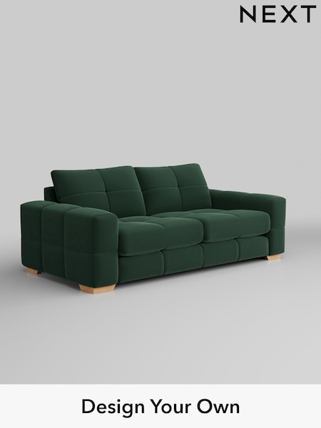 Plush Velvet Easy Clean/Bottle Green Brooke Deep Sit (H37007) | £1,725