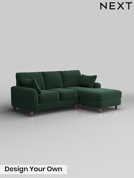 Plush Velvet Easy Clean/Bottle Green Campbell (H37008) | £1,575