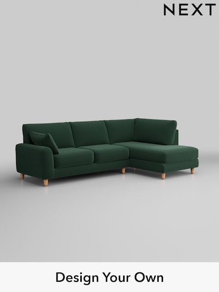 Plush Velvet Easy Clean/Bottle Green Campbell (H37008) | £1,875