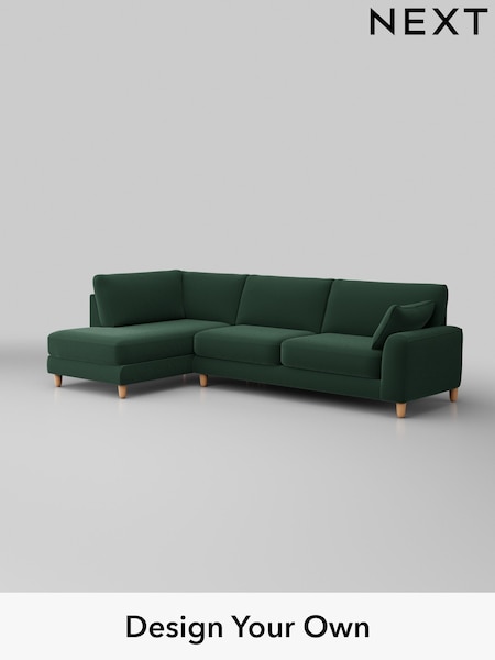Plush Velvet Easy Clean/Bottle Green Campbell (H37008) | £1,975