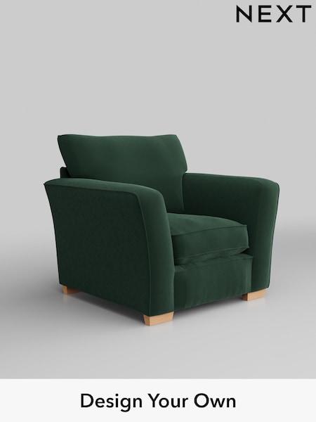 Plush Velvet Easy Clean/Bottle Green Heath Highback (H37009) | £750