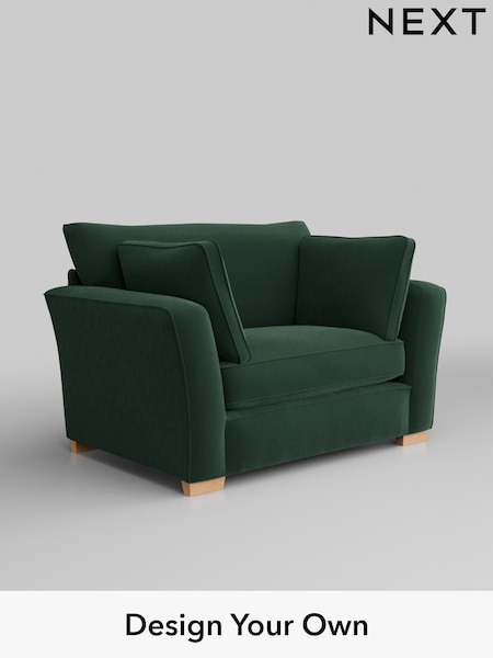 Plush Velvet Easy Clean/Bottle Green Heath Highback (H37009) | £850