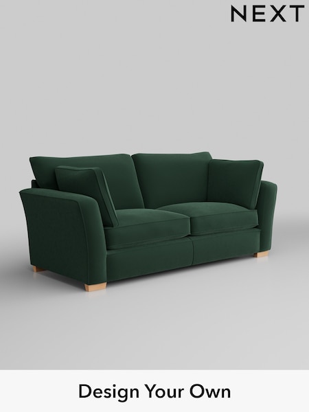 Plush Velvet Easy Clean/Bottle Green Heath Highback (H37009) | £1,325