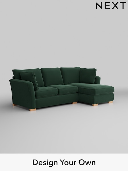 Plush Velvet Easy Clean/Bottle Green Heath Highback (H37009) | £1,899