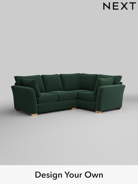 Plush Velvet Easy Clean/Bottle Green Heath Highback (H37009) | £2,050