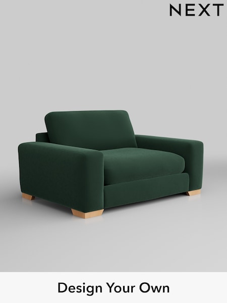 Plush Velvet Easy Clean/Bottle Green Houghton Deep Relaxed Sit (H37011) | £1,225