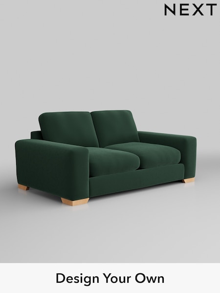 Plush Velvet Easy Clean/Bottle Green Houghton Deep Relaxed Sit (H37011) | £1,325