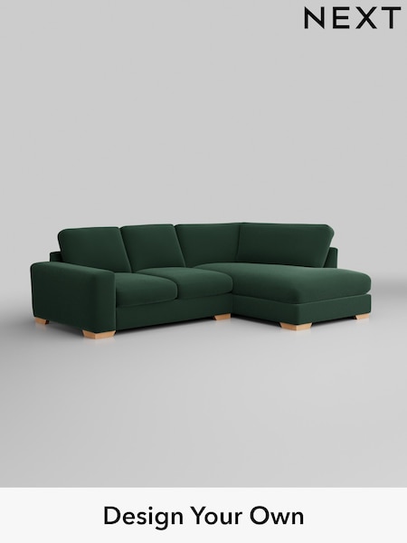 Plush Velvet Easy Clean/Bottle Green Houghton Deep Relaxed Sit (H37011) | £2,150