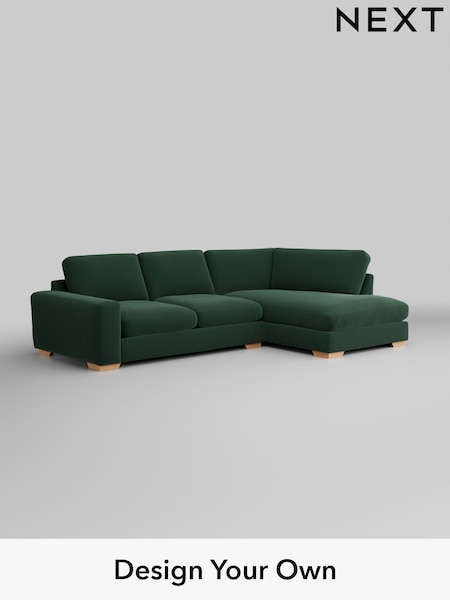 Plush Velvet Easy Clean/Bottle Green Houghton Deep Relaxed Sit (H37011) | £2,250