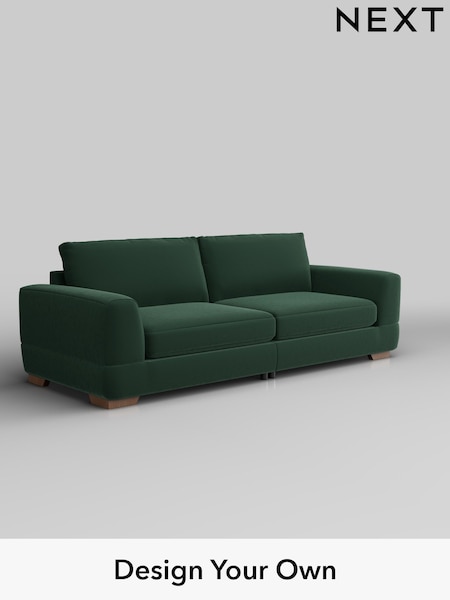 Plush Velvet Easy Clean/Bottle Green Clayton (H37012) | £1,425