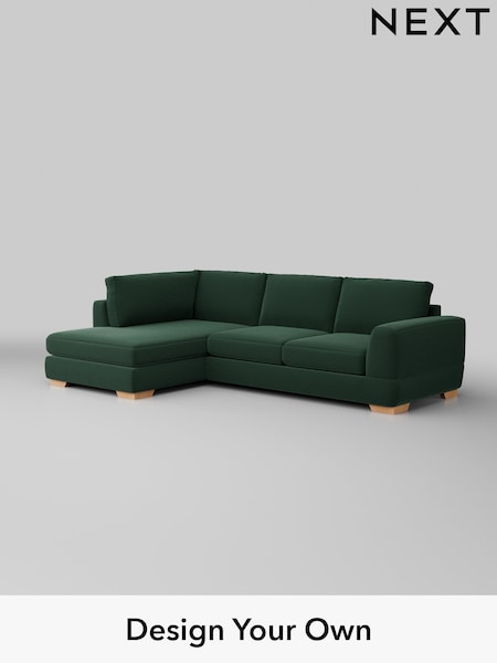 Plush Velvet Easy Clean/Bottle Green Clayton (H37012) | £1,825