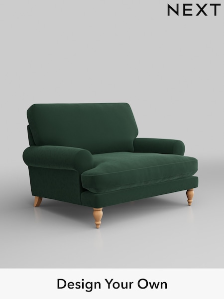 Plush Velvet Easy Clean/Bottle Green Erin Deep Relaxed Sit (H37013) | £975