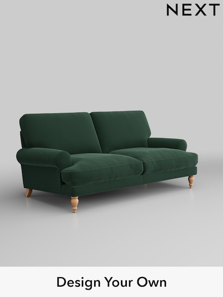 Plush Velvet Easy Clean/Bottle Green Erin Deep Relaxed Sit (H37013) | £1,275