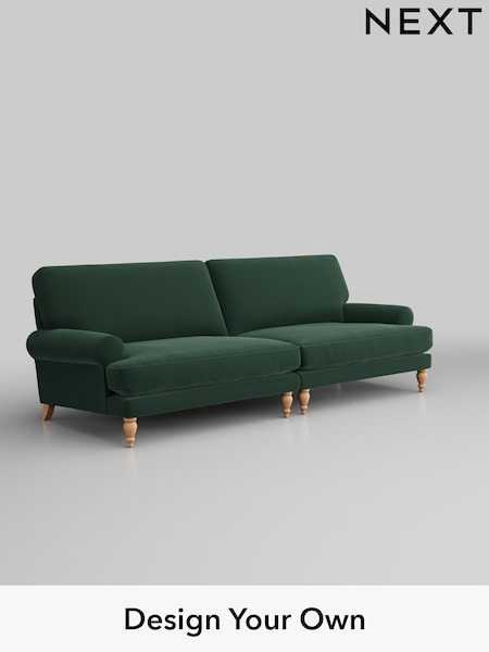 Plush Velvet Easy Clean/Bottle Green Erin Deep Relaxed Sit (H37013) | £1,475
