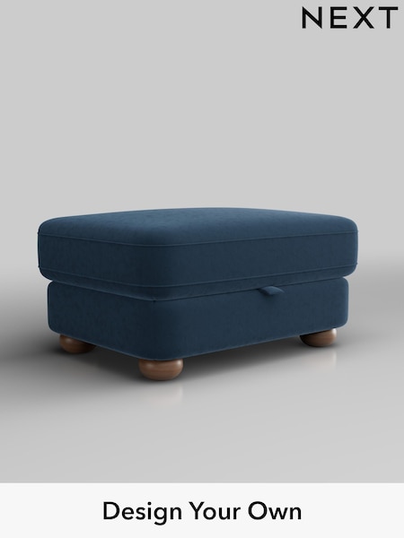 Plush Velvet Easy Clean/Airforce Blue Jasmine (H37014) | £499
