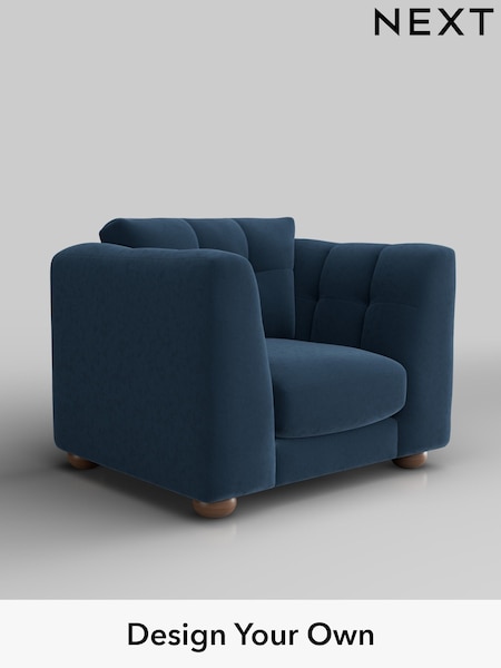 Plush Velvet Easy Clean/Airforce Blue Jasmine (H37014) | £1,075