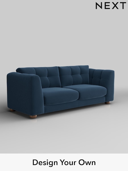 Plush Velvet Easy Clean/Airforce Blue Jasmine (H37014) | £1,475